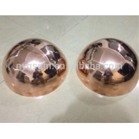 OEM all sizes pure copper semi sphere core hollow copper hemisphere brass half ball